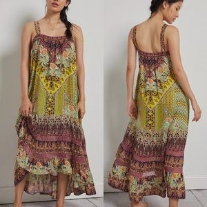 Anthropologie Lovett Tiered Maxi Dress